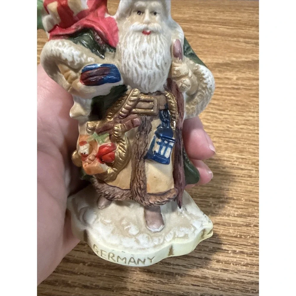 Vintage 1991 Porcelain Santa Clause Figurine, RSVP #8902 Germany, Made in Taiwan